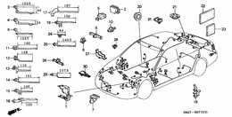Harness band/bracket