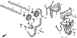 Camshaft/timing belt