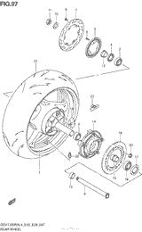 Rear Wheel (Gsx1300Ral4 E28)