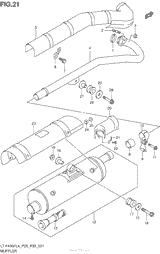 Выхлопная система (Lt-F400Fl4 P33)