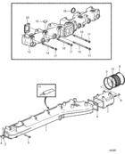 Inlet and exhaust manilolds. sn-1016038366
