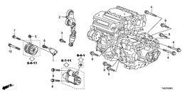 Alternator stay/tensioner