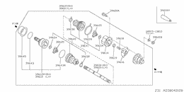 Rear drive shaft