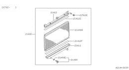 Radiator, shroud & fitting