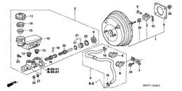 Brake master cylinder/ master power