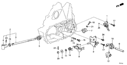 Shift rod/shift holder