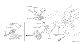 Power steering pump mounting