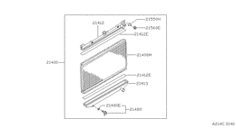 Radiator, shroud & fitting