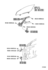 Front Door Window Regulator & Hinge