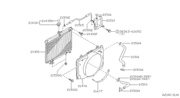 Radiator, shroud & fitting