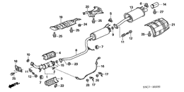 Exhaust pipe/silencer