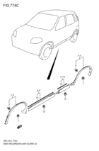 side lacing braid / splash guard