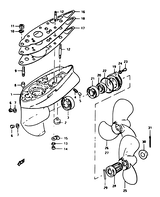Gear case - propeller
