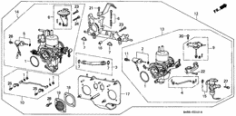 Dual carburetor assy.