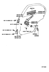 Rear Door Window Regulator & Hinge