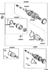 Rear Axle Shaft & Hub