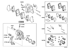 Rear Disc Brake Caliper & Dust Cover