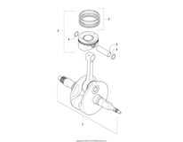 Crankshaft And Piston Assembly (Engine Ser. #0700B40528932 And Above)