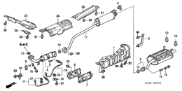 Exhaust pipe/silencer