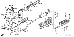 Exhaust pipe/silencer