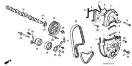 Camshaft/timing belt