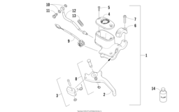 Hydraulic brake control assembly