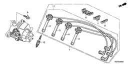High tension cord/ spark plug