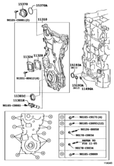 Timing Gear Cover & Rear End Plate