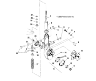 Suspension, strut, front