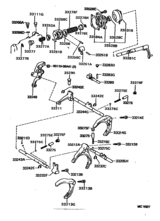 Gear Shift Fork & Lever Shaft (Mtm)