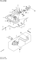 rear differential locking device