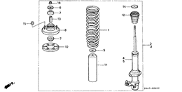 Front shock absorber