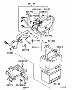 Battery cable & bracket