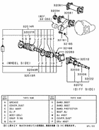 Front axle housing & shaft