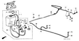 Front windshield washer