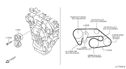Fan,compressor & power steering belt