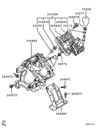 M/t floor shift linkage