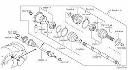Rear drive shaft