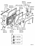 Rear door panel & glass
