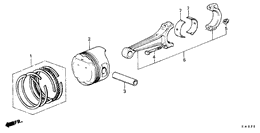 Piston/connecting rod