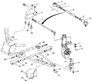 A-arm/strut mounting