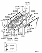 Front door panel & glass