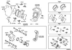 Front Disc Brake Caliper & Dust Cover