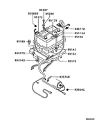Battery cable & bracket