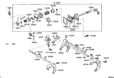 Gear Shift Fork & Lever Shaft (Mtm)