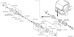 Front drive shaft (ff)