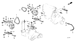 Alternator bracket/sensor