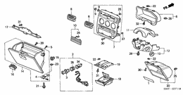 Instrument panel garnish