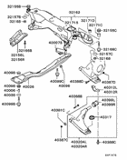 Front susp arm & member