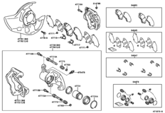 Front Disc Brake Caliper & Dust Cover